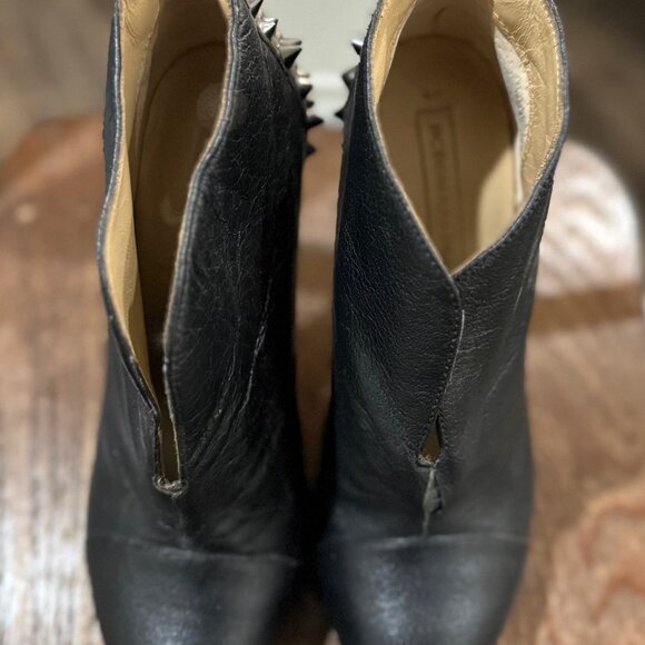 BCBGMAXAZRIA Spiky Studded Heel Boots, Black Size 6/36 - Picture 8 of 9